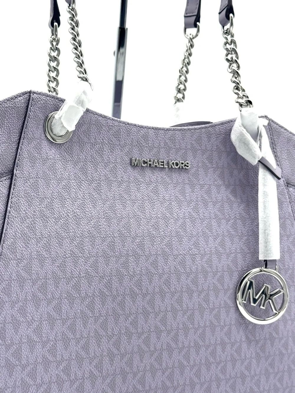 Michael Kors Jet Set Large Signature Logo Shoulder Bag - Lilac